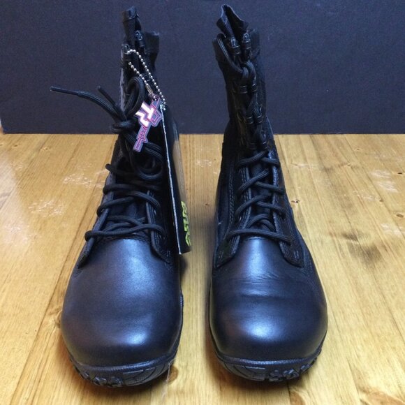 Mens Belleville Tactical Research Black Leather Mini Mil Boots 7.5 W Minimalist